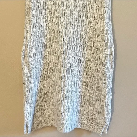 Dex Oatmeal Knit Short Sleeve V-Neck Sweater Dress – Size Medium EUC - Picture 10 of 13